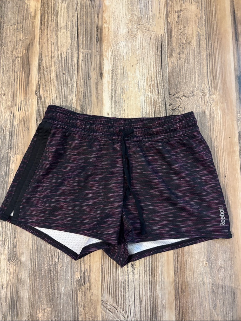 Reebok Black & Pink Athletic Shorts - Size XS